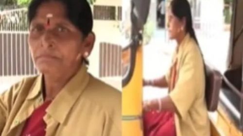 A 55-year-old younger mother who drives an auto for her son