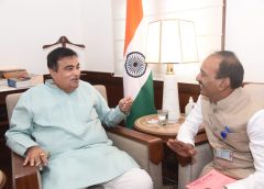 MP Eatala meeting with Union Minister Nitin Gadkari