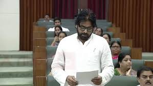 Deputy CM Pawan Kalyan spoke in the Assembly for the first time