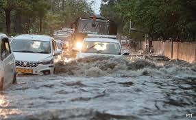 Torrential rain in Delhi