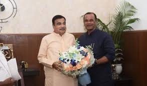 State Minister Komati Reddy met Union Minister Nitin Gadkari