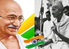 Mahatma Gandhi is the village deity