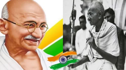 Mahatma Gandhi is the village deity