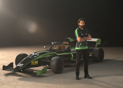 Young Samrat Akkineni Naga Chaitanya owns the Hyderabad Blackbirds team at the Indian Racing Festival