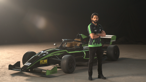 Young Samrat Akkineni Naga Chaitanya owns the Hyderabad Blackbirds team at the Indian Racing Festival