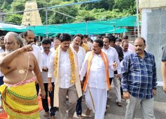 Minister Kollu Ravindra visited Simhachalam Varahalakshminarasimha Swamy