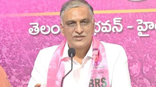 It was KCR who struggled.. Credit the Congress.. Harish Rao