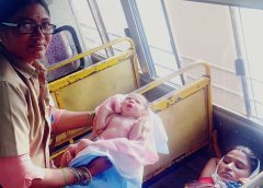 Delivery to pregnant woman by RTC bus on Rakhi festival