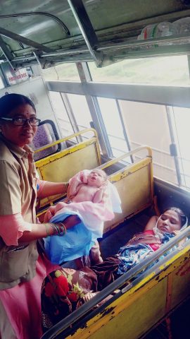 Delivery to pregnant woman by RTC bus on Rakhi festival