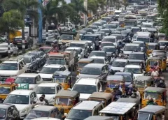 Traffic jam the problem of cabs