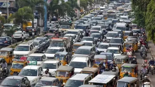 Traffic jam the problem of cabs