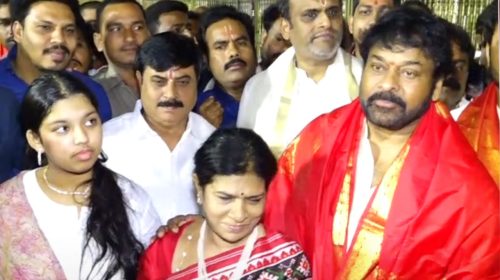 Megastar Chiranjeevi in ​​Tirumala