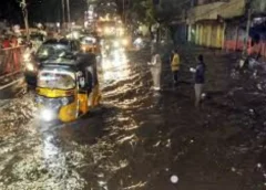 Heavy rain in Secunderabad