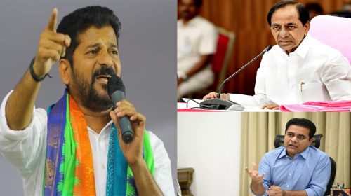 కేసీఆర్, కేటీఆర్ లను బయిటకు లాగిన...రేవంత్