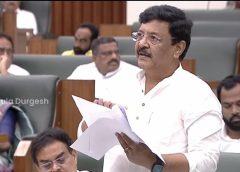 Minister Kandula Durgesh | రిషికొండ ప్యాలస్ నిర్మాన ఖర్చు రూ 409 కోట్ల 39 లక్షలు | Eeroju news