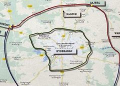 Rapid steps are being taken to build a regional ring road around the city of Hyderabad.