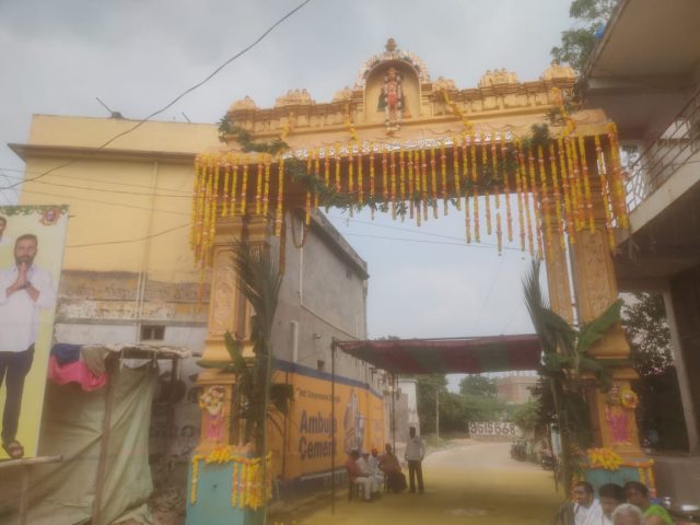 Inauguration of Sri Veeranjaneya Swamy Mukhadwaram