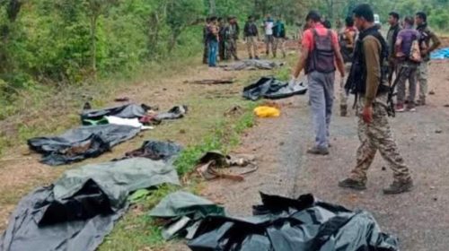 A massive encounter took place in Bijapur district of Chhattisgarh state