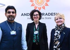 State IT and Electronics Minister Nara Lokesh met Canton of Vaud State Councilor Christella Lucier Brodard at Davos Belvedere.