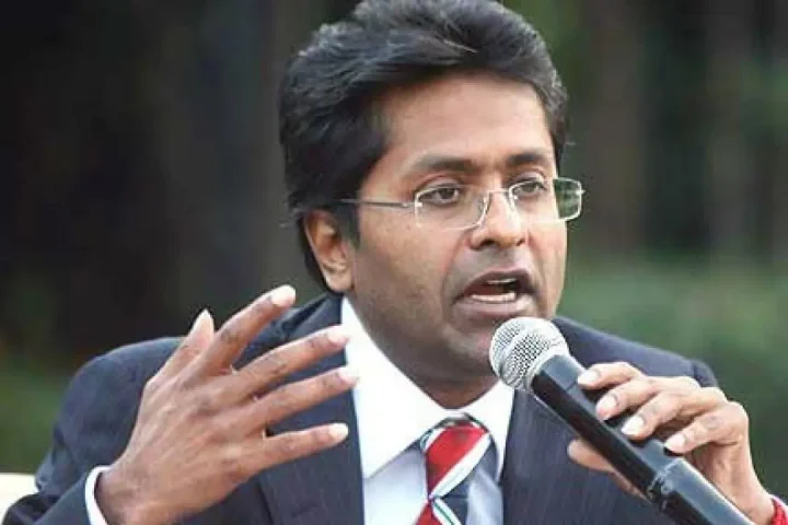 Lalit Modi on an African island